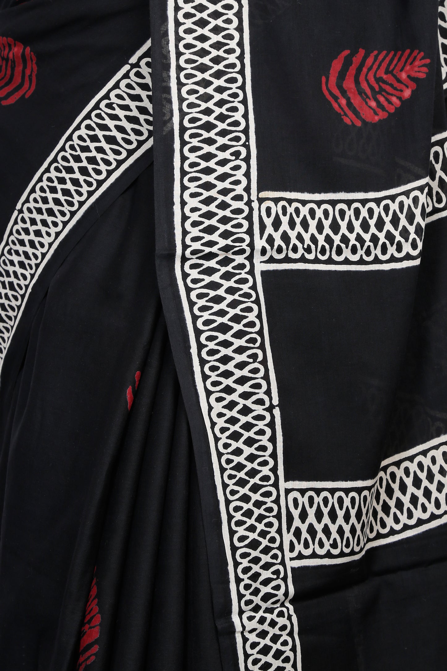 ‘Jade Currant’ Floral Mandala Chunna-Patri Mul Mul Karpāsa Saree