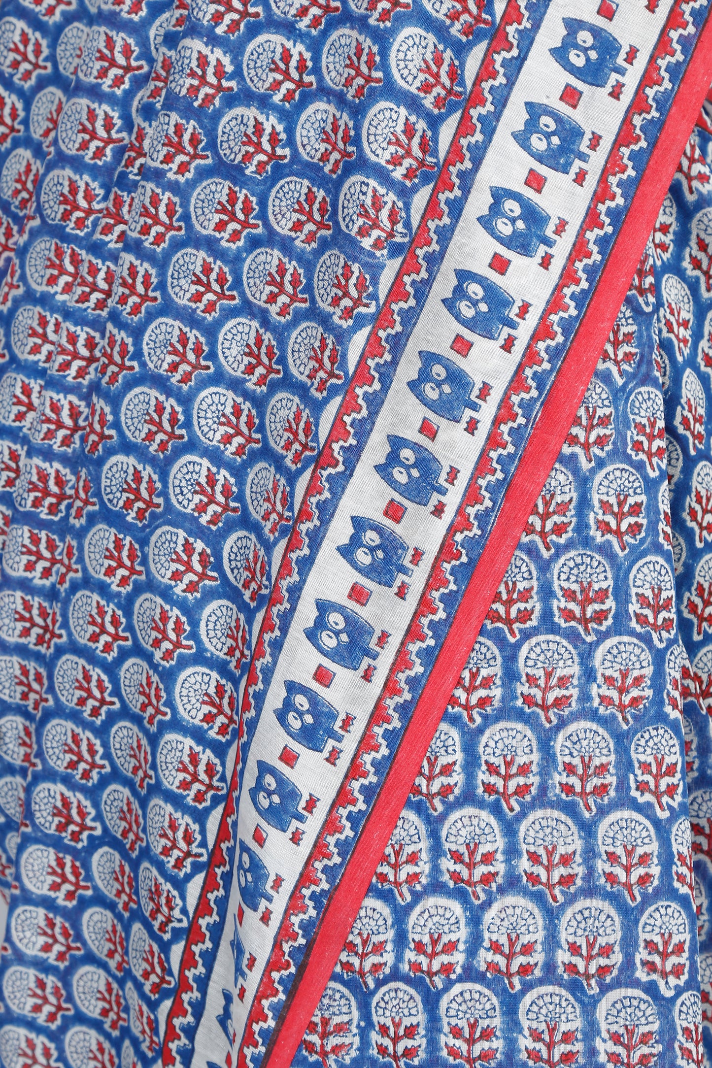 ‘Sapphire’ Sanganeri Half Silk Kozāja Saree